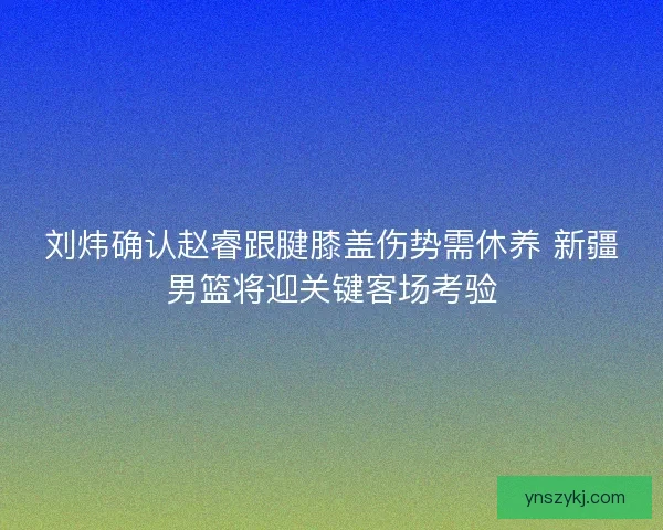 刘炜确认赵睿跟腱膝盖伤势需休养 新疆男篮将迎关键客场考验
